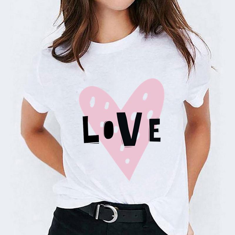 Cartoon Love Sweet Cute Short Sleeve