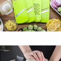 mulit-fuction kitchen tools vegetable carrot cucumber slicer grater wave cutter