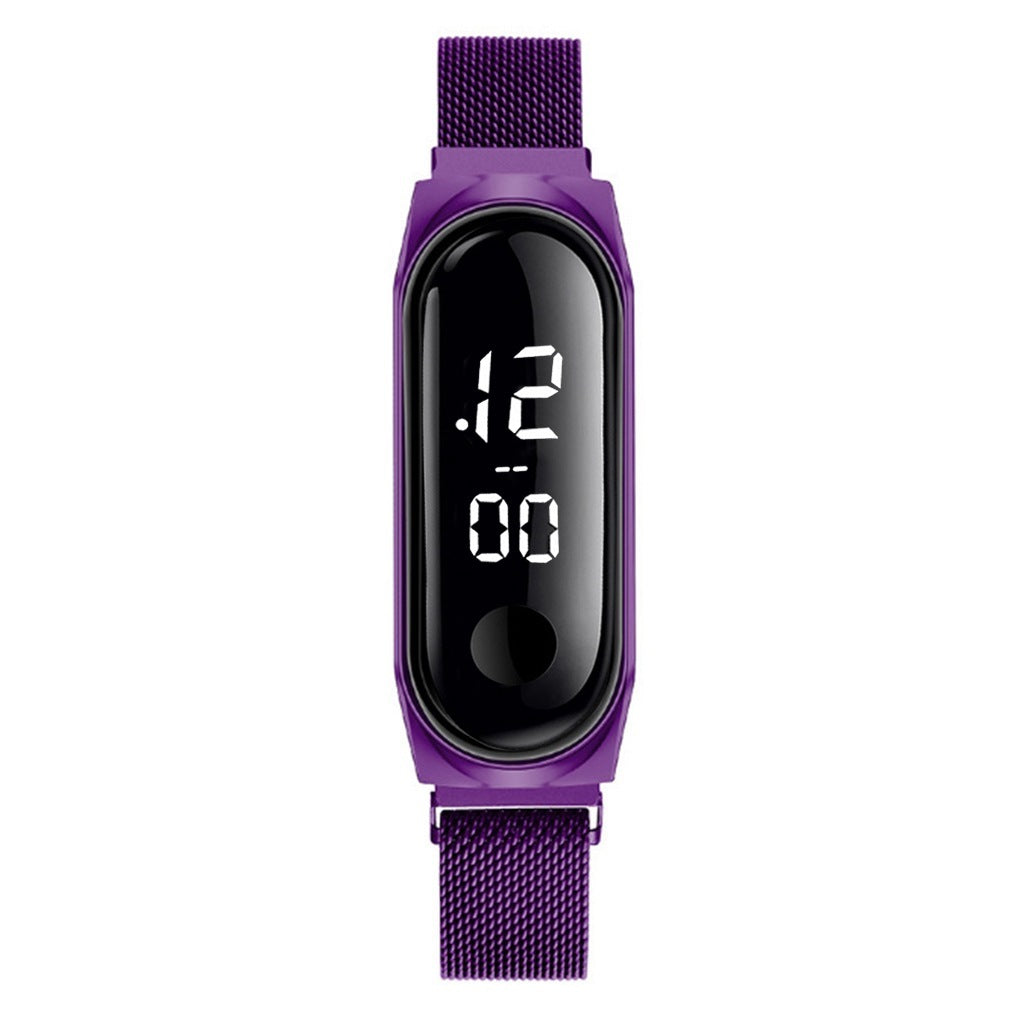 Korean Fashion Simple Ladies Magnet Buckle Mesh Strap Watch