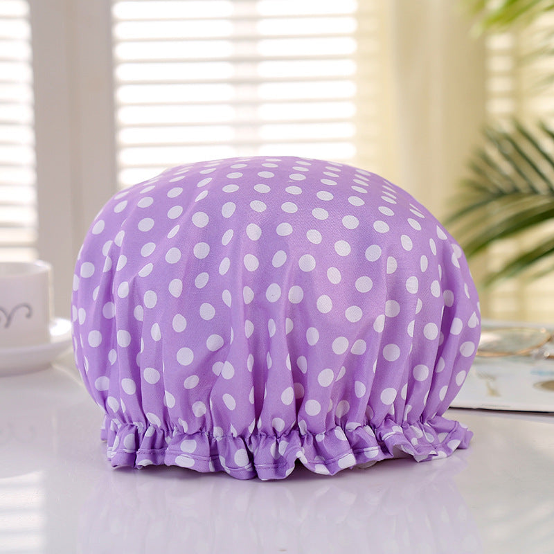 Double-layer Waterproof Shower Cap Disposable Hair