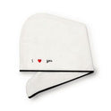 Coral Fleece Embroidered Hair Dryer Cap