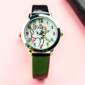 Cute cat luminous pointer strap watch