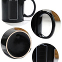 Battery display thermal temperature cup temperature sensitive color cup ceramic coffee mug