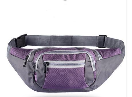 Sports multi-function waterproof pockets men and women large capacity to collect money cashier business canvas mobile phone bag chest bag