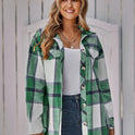 Women's Single-breasted Casual Plaid Women's Coat