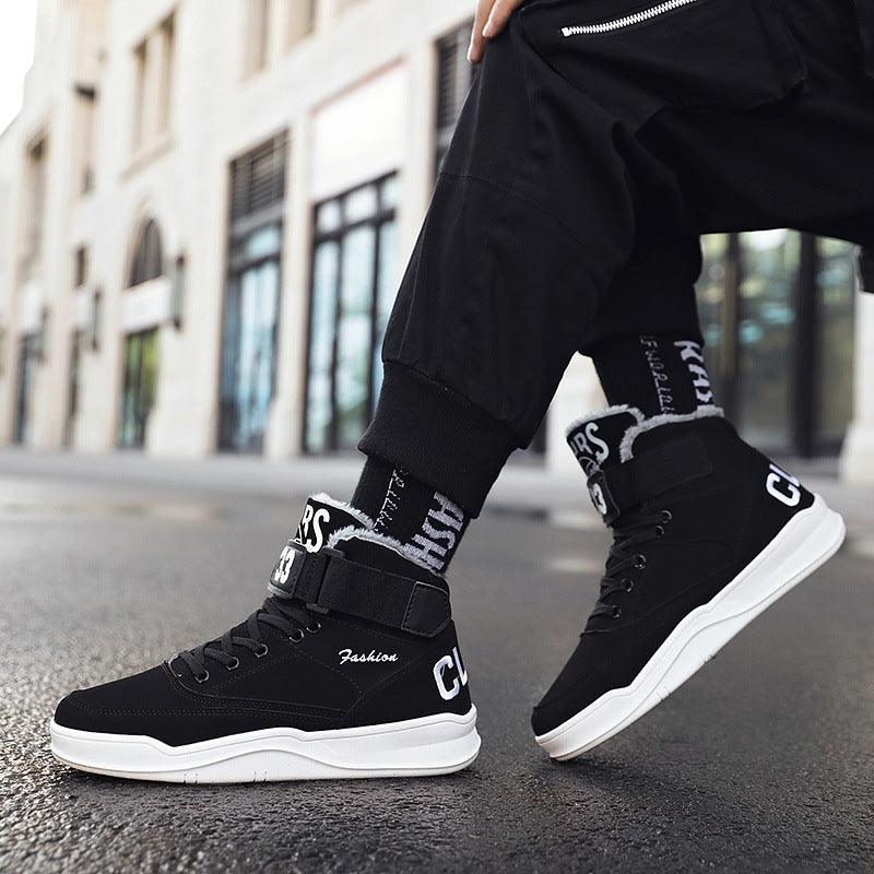 Add velveteen cotton shoes