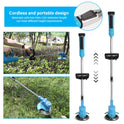 2 Battery Electric Cordless Grass Trimmer Strimmer Garden Edger Cutter & Charger