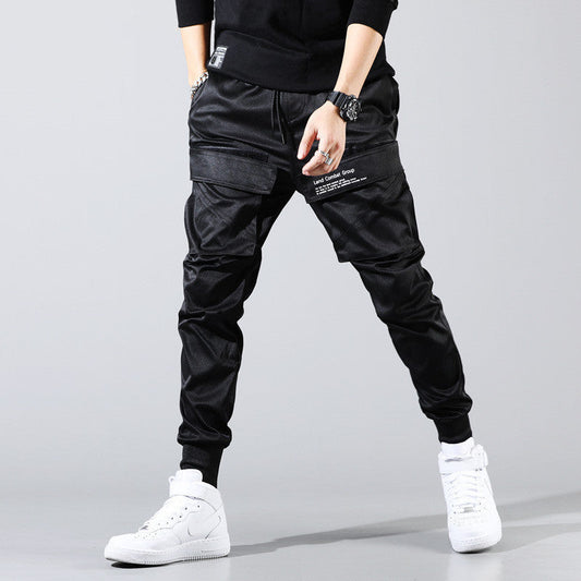 New Style Casual Trousers Men's Korean Overalls