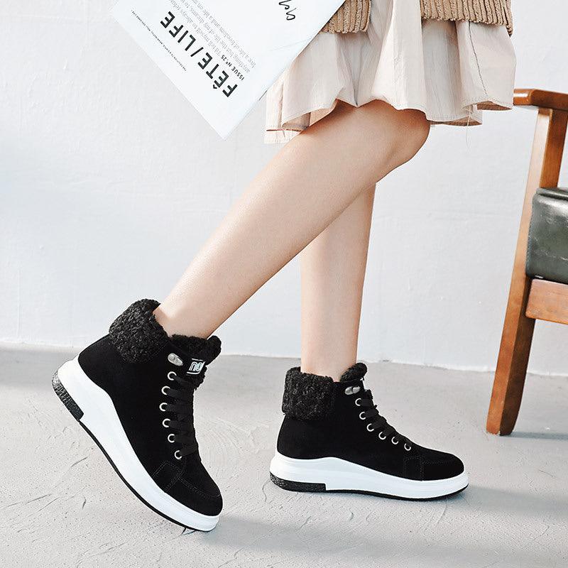 Women's High Top Martin Boots Plus Cotton Women's Shoes