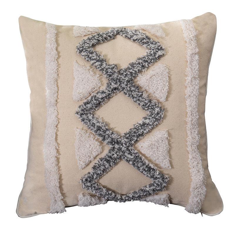 Vintage tufted pillowcase