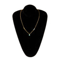 Pendant Fashion Cross Clavicle Chain Simple European And Beautiful Turquoise Necklace