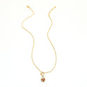 Popular Rhinestone Crystal Gemstone Love Heart Drop Necklace