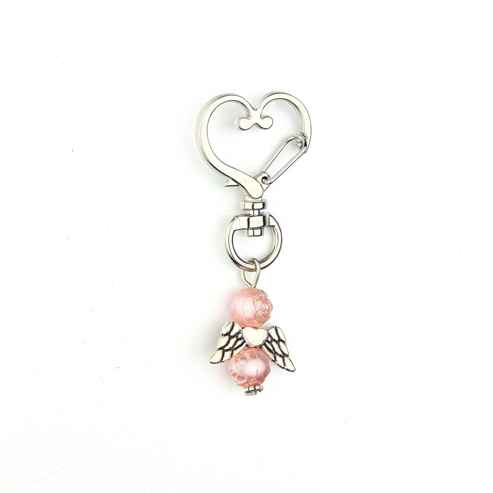 Baby Baptism Key Chain Angel Wing Pendant