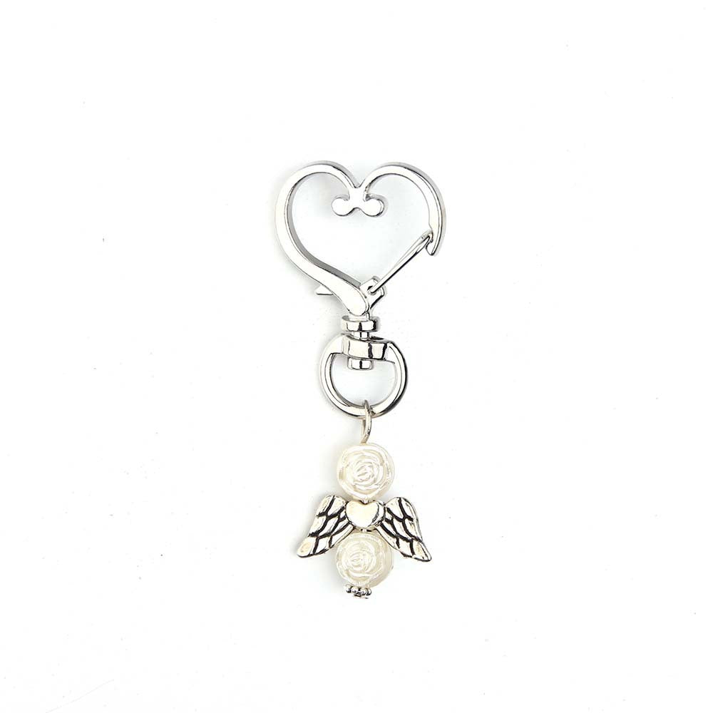 Baby Baptism Key Chain Angel Wing Pendant