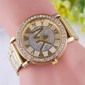 Alloy Diamond Fashion Trend Steel Band Men's Watch