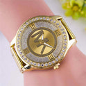 Alloy Diamond Fashion Trend Steel Band Men's Watch