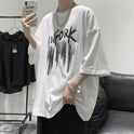 Summer Men's Letter Printing T-shirt Men