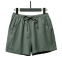 High Waist Three Quarter Pants, Large Size Thin Section, Foreign Trade Casual Wide Leg Shorts