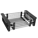 Kitchen Sink Retractable Drain Basket Stainless Steel Sink Drain Rack