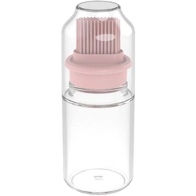 Portable Oil Bottle with Brush Silicone Barbecue Liquid Gadgets High-temperature Kitchen Baking Pastry Barbecue BBQ Tool