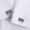 High-end Black Opal Shirt Men's Cufflinks