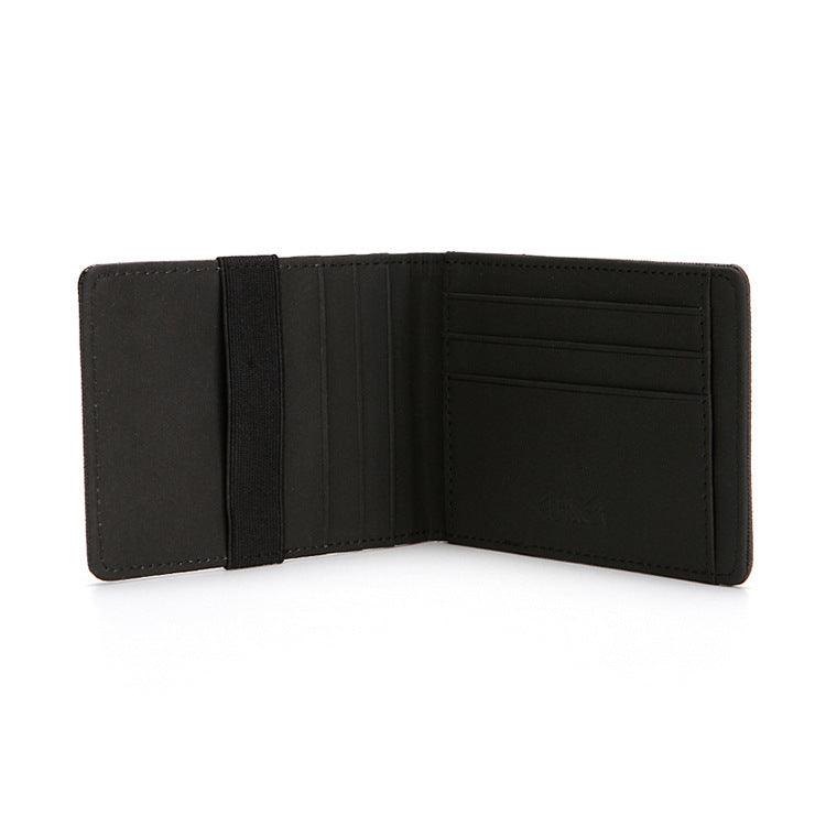 Cross Pattern PU Elastic Band Card Holder Card Holder