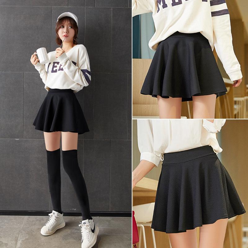 Spring Skirt With High Waist and A-line Is Thin