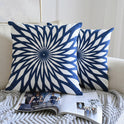 Retro Pillowcase Blue And White Porcelain Embroidery Series Waist Pillowcase