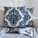 Retro Pillowcase Blue And White Porcelain Embroidery Series Waist Pillowcase