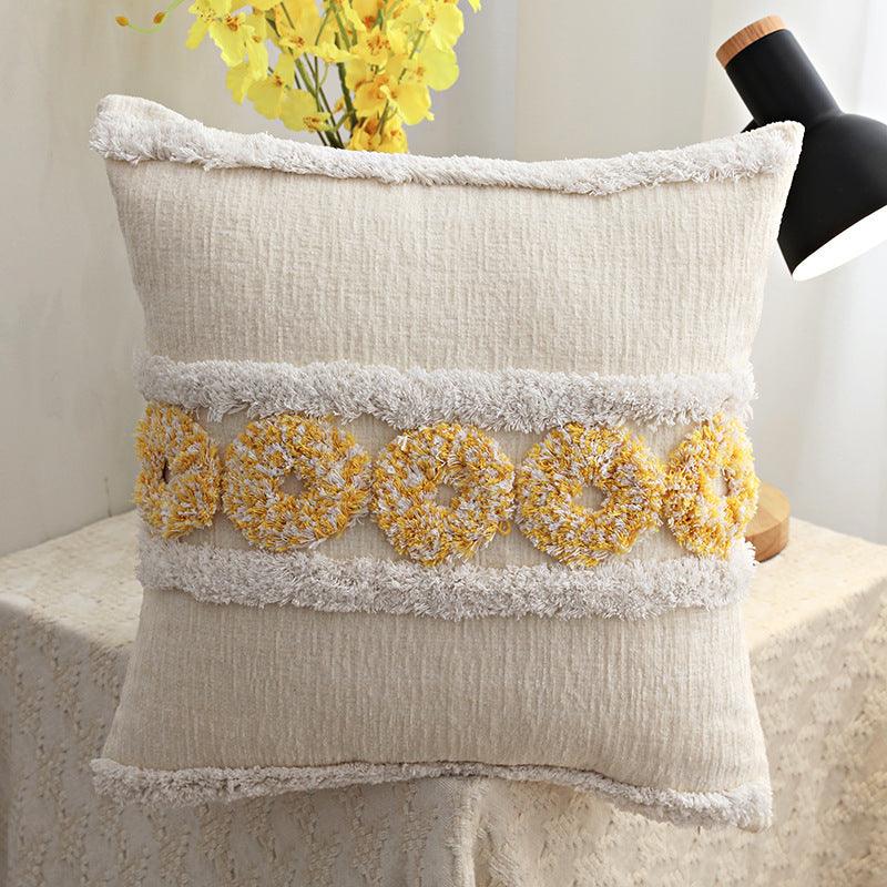 Homestay Style Luxury Tufted Pillow Sofa Cushion