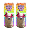 3D Digital Printed Alpaca Women's Pump Socks