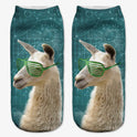 3D Digital Printed Alpaca Women's Pump Socks