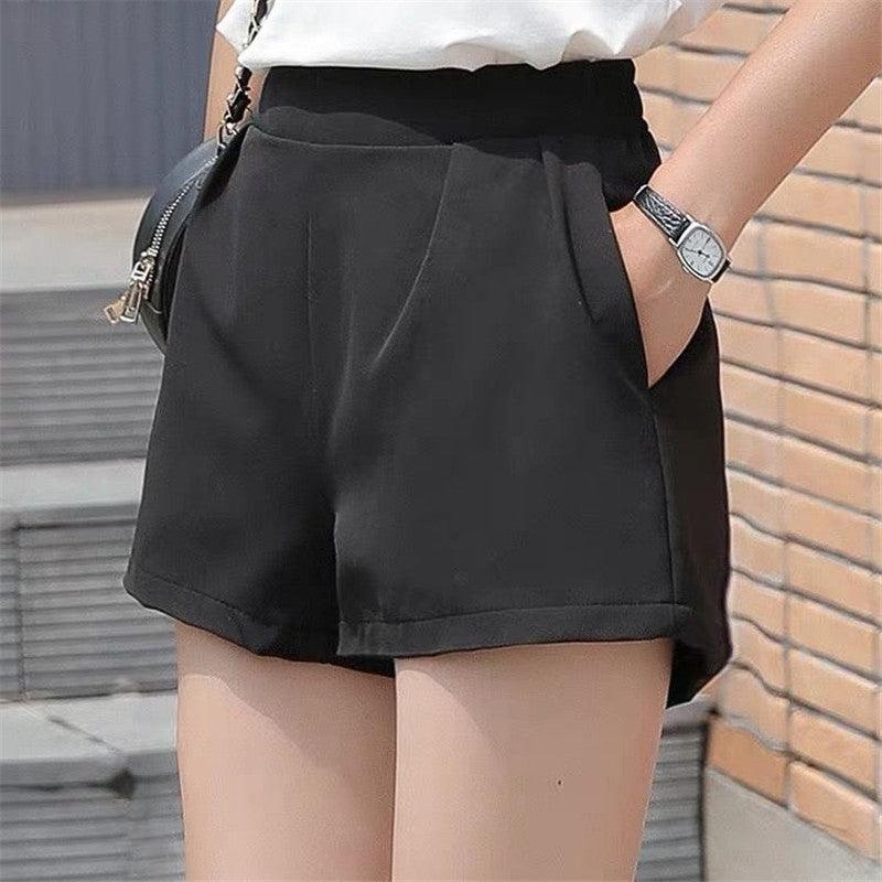 A-line Plus Size Shorts Women Spring and Autumn High Waist Wide Legs