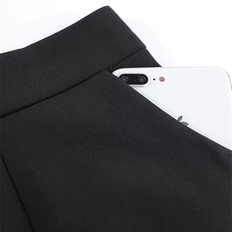 A-line Plus Size Shorts Women Spring and Autumn High Waist Wide Legs