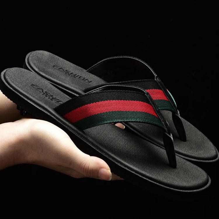 Flip-Flops Casual Leather Slippers Korean Style Sandals Personalized Sandals
