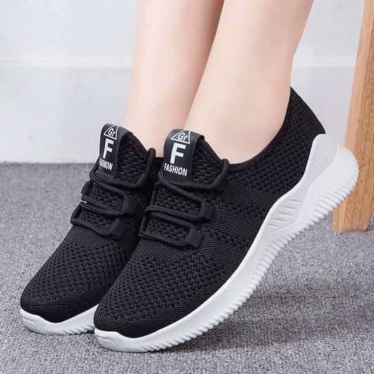 Comfortable Flying Woven Breathable Sneakers Women Casual Shoes