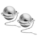 Modern Minimalist Stainless Steel Tea Ball Chain Tea Drain Office Round Spherical Tea Filter