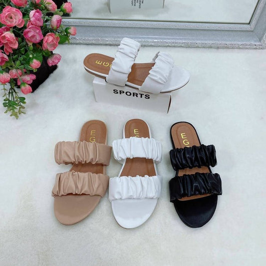 Flat Shoes Sandals European And American New Summer Women's Slippers Fold Fashion Sandals