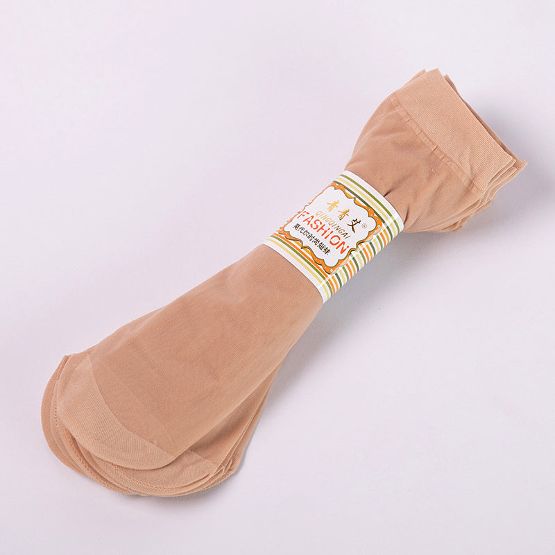 Stockings Core-Spun Silk Velvet Ladies Short Silk Socks