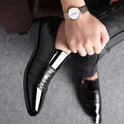Men's Leather Shoes Business Dress Casual Pointed Oxford