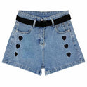 Summer Korean Version Of The High Waist Was Thin And Wild Loose Wide-leg Denim Shorts Women Pants