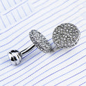 Men s Cufflinks Crystal Full Rhinestone Cufflinks