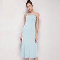 Women's Summer Mid Length Modal Suspender Dress