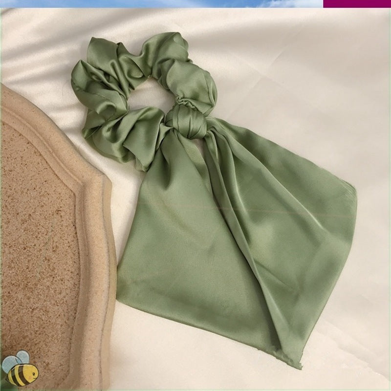 Vintage Streamer Satin Hair Tie Head Rope