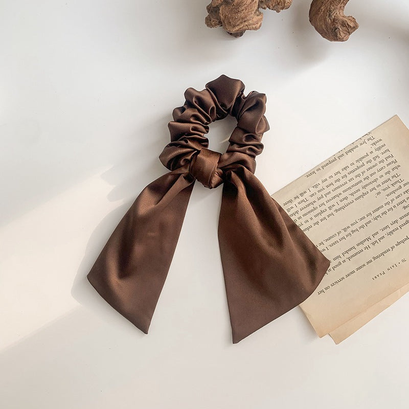 Vintage Streamer Satin Hair Tie Head Rope