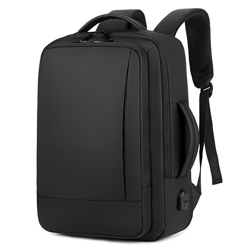 Large Capacity Expandable Neutral No Logo Backpack Multifunctional Waterproof Breathable Business Men''s Computer Backpack