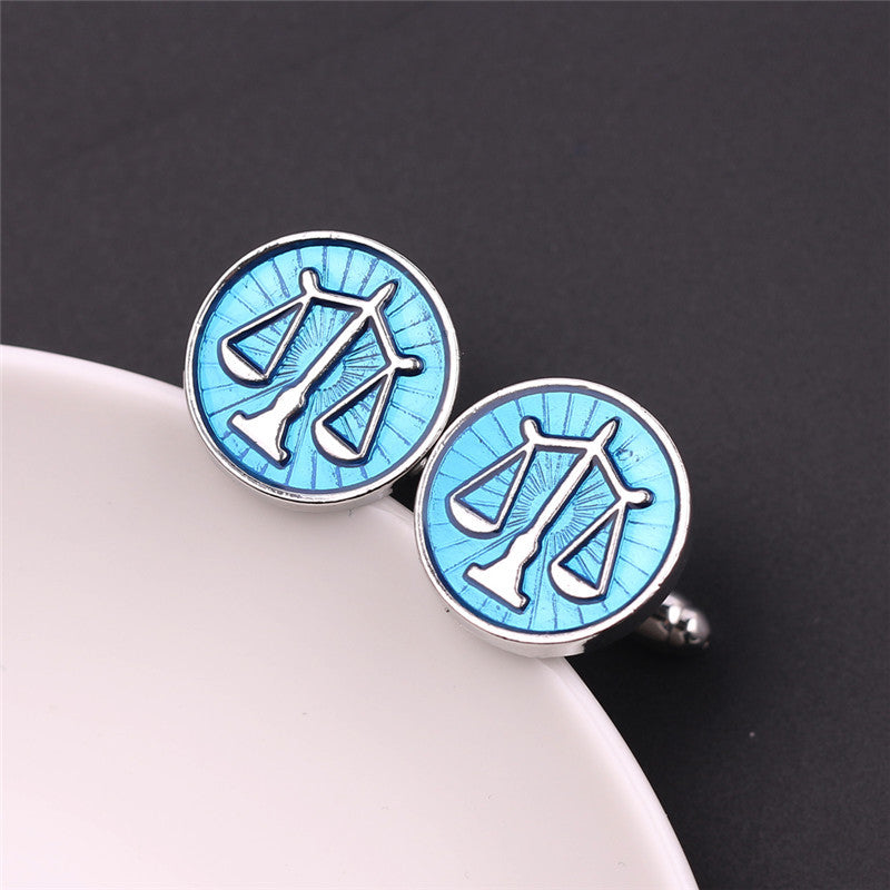 Exquisite Balance Scale Cufflinks Men's French Shirt