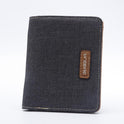 Hot-Selling Men's Short Wallet Student Japanese and Korean Casual Canvas Wallet Horizontal Ultra-thin Simple Wallet Trend