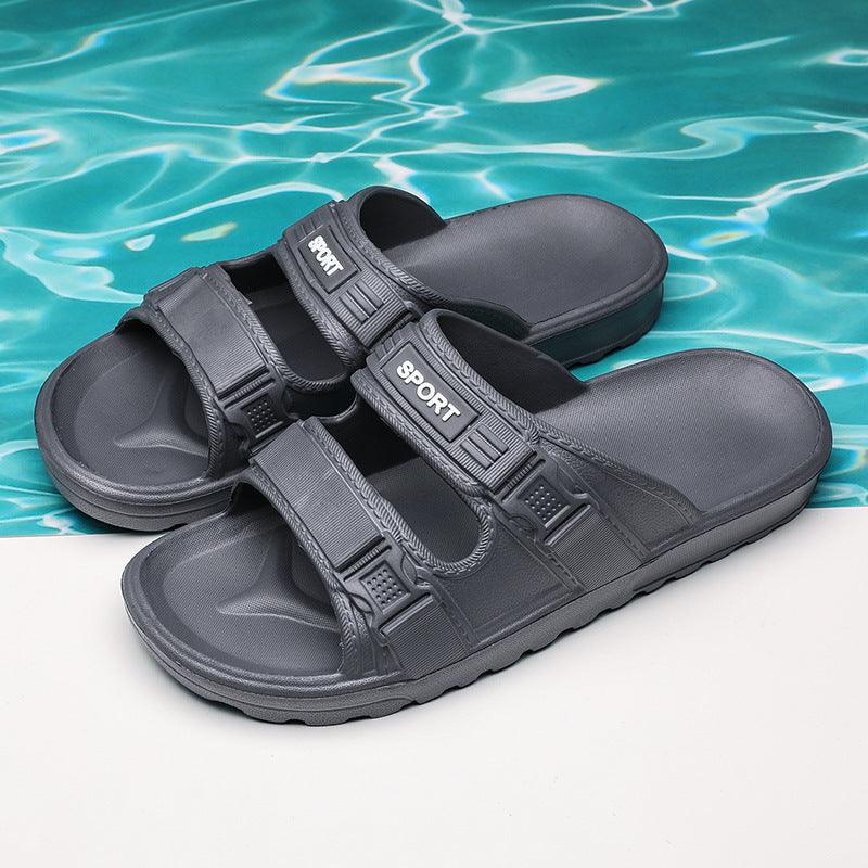 Men's Slippers Waterproof Non Slip Bathroom Bath Household Flip Flops