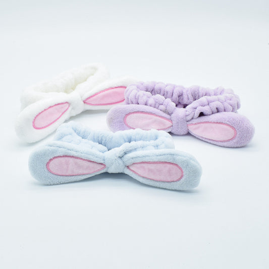 Factory Direct Sale Korean Version Of The New Hair Accessories Cute Rabbit Ears Headwear Face Wash Makeup Headband New Patch Headband
